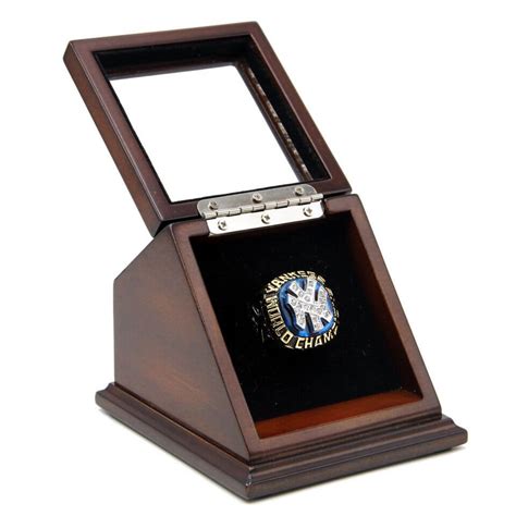 Wooden Display Case for Single Championship Ring