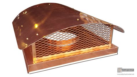 2 stage protection copper chimney cap with round roof and solid base ...