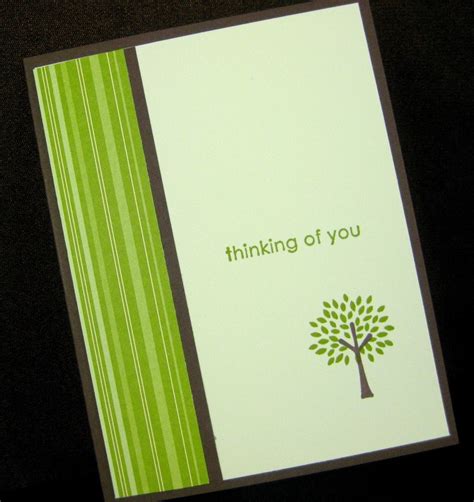 Thinking of You Card Handmade Handsome Unisex Manly Greeting