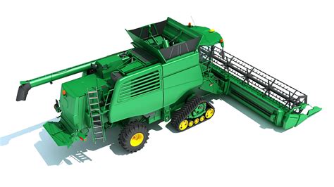 Tracked combine harvester model - TurboSquid 1587223