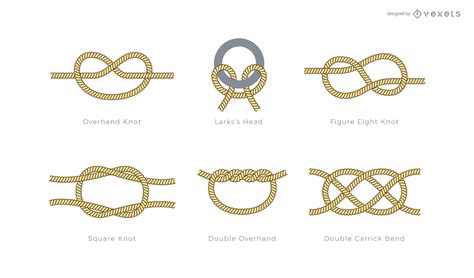 Rope Knots Set Vector Download