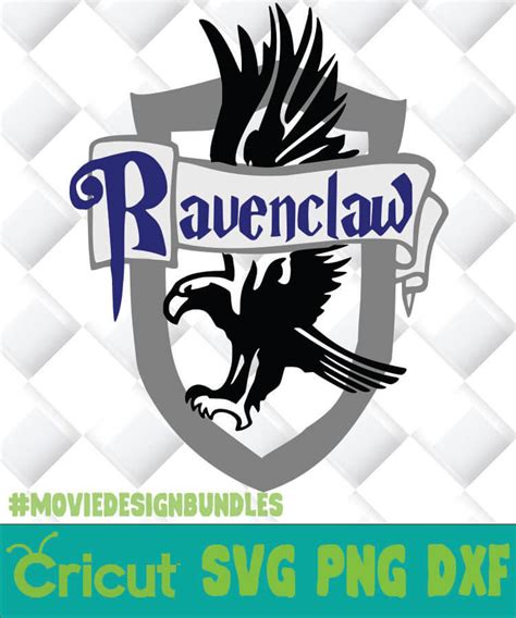 HARRY POTTER RAVENCLAW CREST SVG, PNG, DXF, CLIPART - Movie Design Bundles