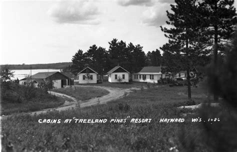 Cabins at Treeland Pines Resort | Photograph | Wisconsin Historical Society