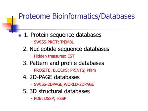 PPT - Protein Database PowerPoint Presentation, free download - ID:4583360