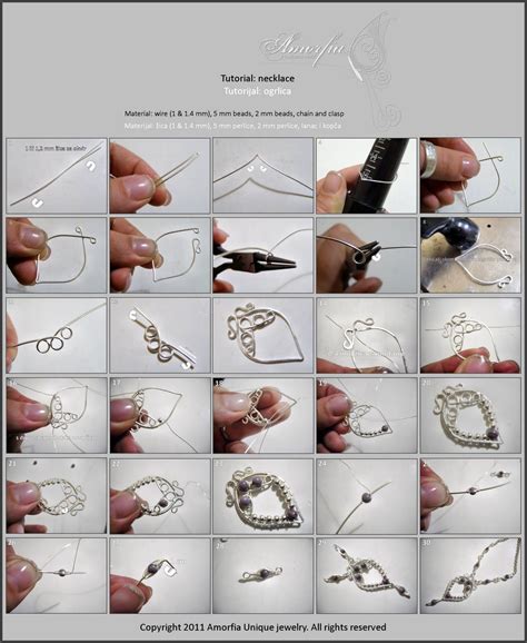 Necklace diy | Wire work jewelry, Wire wrapped jewelry tutorials, Wire ...