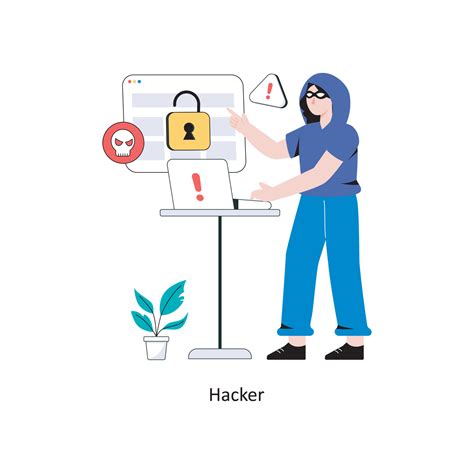 Hacker Flat Style Design Vector illustration. Stock illustration ...