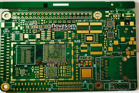 10 Layer HDI PCB Board / Multilayer Pcb Board Green Solder Mask ENIG