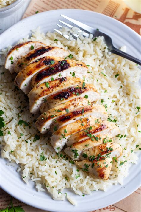 Grilled Chicken And Rice - Easy Healthy Recipes