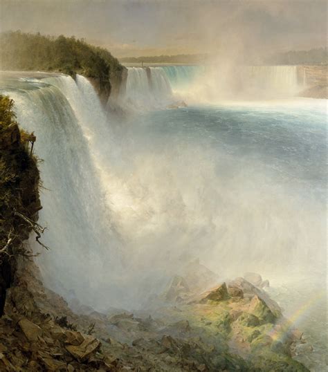 File:Frederic Edwin Church - Niagara Falls, from the American Side - Google Art Project.jpg ...