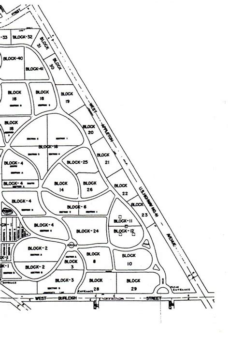 Holy Cross Cemetery & Mausoleum, Burials, Interments Map of Cemetery ...