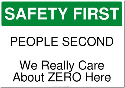 Zero Accident Vision Non-Sense - SafetyRisk.net