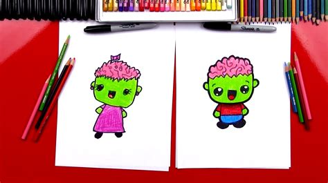 How To Draw A Cartoon Zombie - Art For Kids Hub