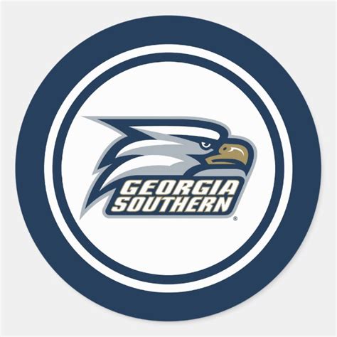 Georgia Southern Logo Classic Round Sticker | Zazzle.com