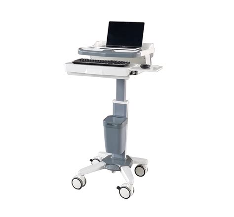 MK-PC01 Mobile Medical Laptop Cart On Wheels For Hospital