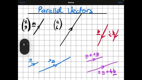 Vector proof 2 - parallel vectors - YouTube