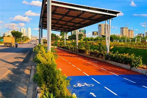 In Pictures: Hyderabad’s Upcoming 22 Km Long Cycle Track With 16 MW Solar Roof Along Outer Ring Road