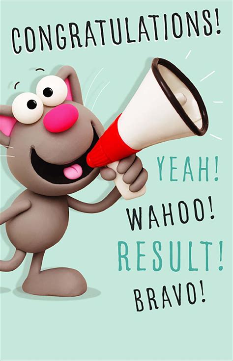 Congratulations! Yeah! Result! Bravo! Funny Greeting Card | Cards