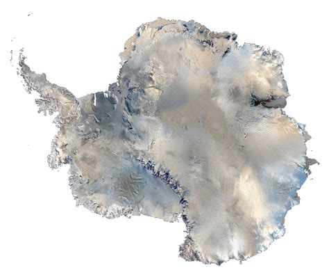 Satellite view of Antarctica - Full size