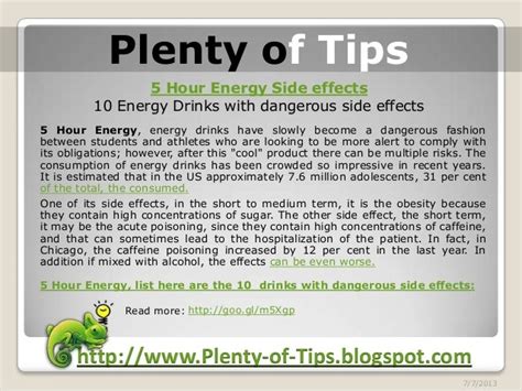 5 hour energy side effects: 10 energy drinks with dangerous side effe…