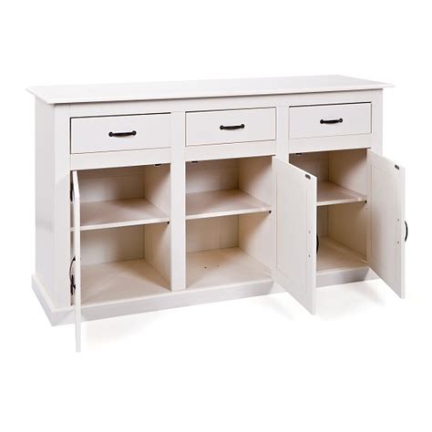 Cassala3 White Wooden SideBoard With 3 Drawers And 3 Door | Furniture in Fashion