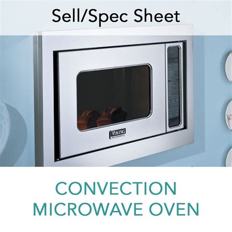 Spec Sheet for Convection Microwave Oven - Viking Range, LLC