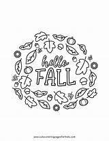 Fall Coloring Pages  Cute For Kids sketch template