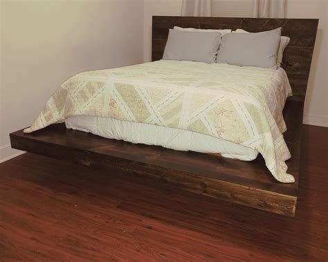 DIY Floating Platform Bed Plan Build Your Own King Queen Full Twin Sized Patterns - Walmart.com