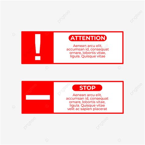 Notice Design Vector PNG Images, Notice And Attention Template Design ...