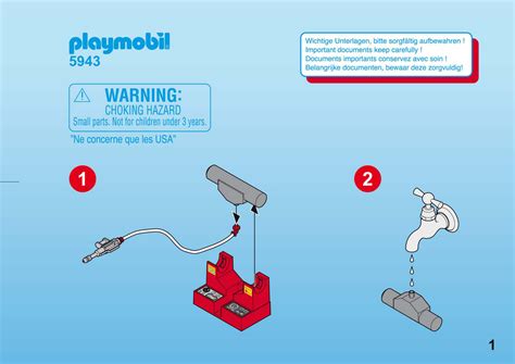 Handleiding Playmobil 5943 (pagina 1 van 4) (Nederlands, Duits, Engels, Frans, Italiaans ...