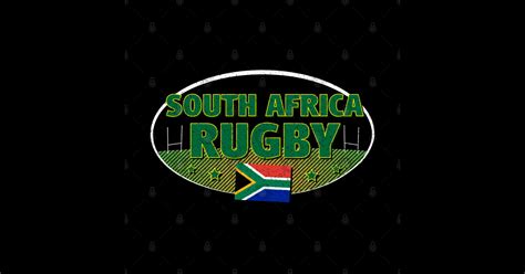 South African Rugby & South Africa Flag - Rugby - Sticker | TeePublic