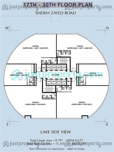 Fortune Tower Floor Plans | JustProperty.com