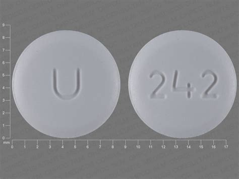 ROUND WHITE u 242 Images - Amlodipine Besylate - amlodipine besylate - NDC 29300-241-03