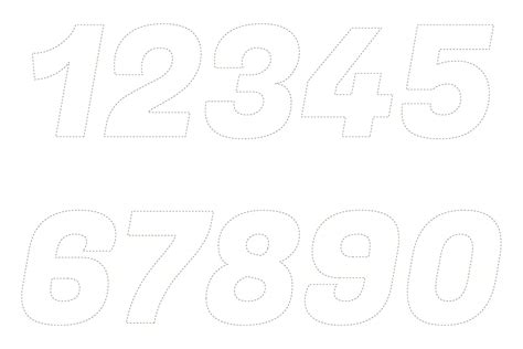 Number Cut Out Printable