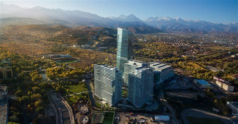 The Ritz-Carlton, Almaty Hotel – Almaty, Kazakhstan – Exterior Aerial ...