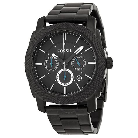 Fossil FS4552 Black Watch Dial Chronograph Men Strap Stainless Steel Men's | eBay