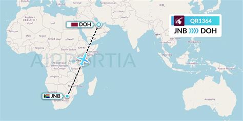 QR1364 Flight Status Qatar Airways: Johannesburg to Doha (QTR1364)