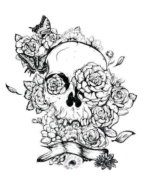 Candy Skull Coloring Pages at GetColorings.com | Free printable ...