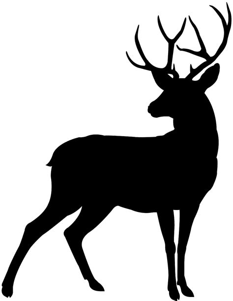 Deer silhouette - Free Vector Silhouettes | Creazilla | Silhouette art, Animal silhouette, Deer ...