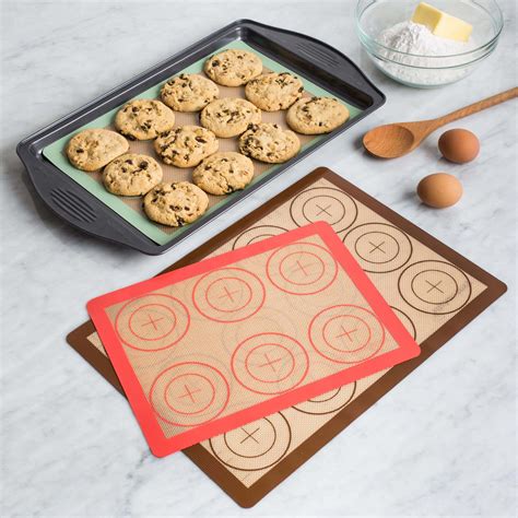 KSP Bakers Silicone Baking Sheet - Set of 3 (Multi Colour) | Kitchen Stuff Plus