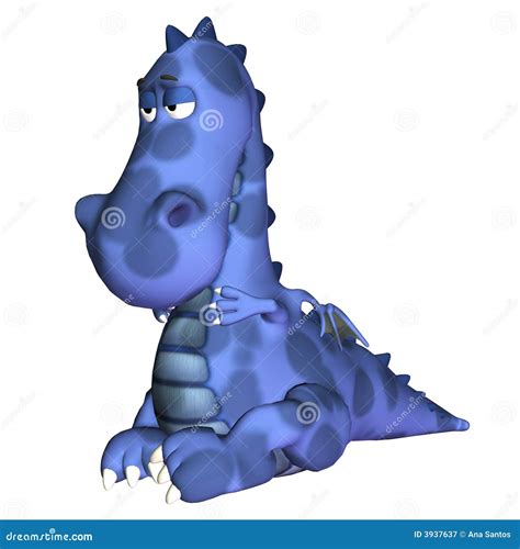 Blue Dragon Cartoon Royalty Free Stock Photography - Image: 3937637