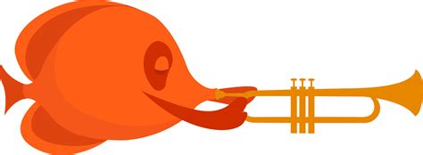 Orange fish, illustration, vector on white background. 13591006 Vector Art at Vecteezy