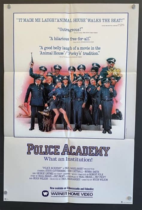 Police Academy (1984) – Original Video Movie Poster - Hollywood Movie ...