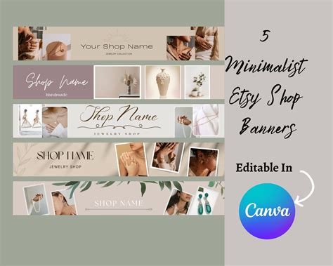 Etsy Banner Template Etsy Cover Banner Editable Canva Template Cover Etsy Shop Template Etsy ...