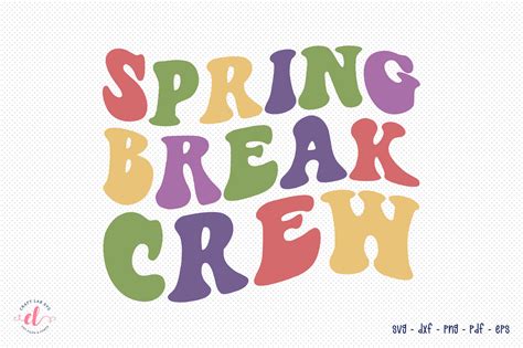 Spring Break Crew, Retro Spring SVG Graphic by CraftlabSVG · Creative ...