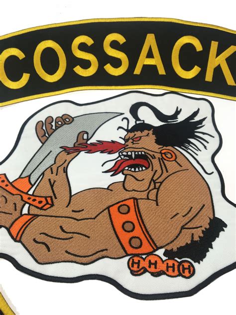 2021 New Arrival COSSACKS TEXAS MC Embroidered Iron On Sew On Biker Rider Patch Full Back Size ...