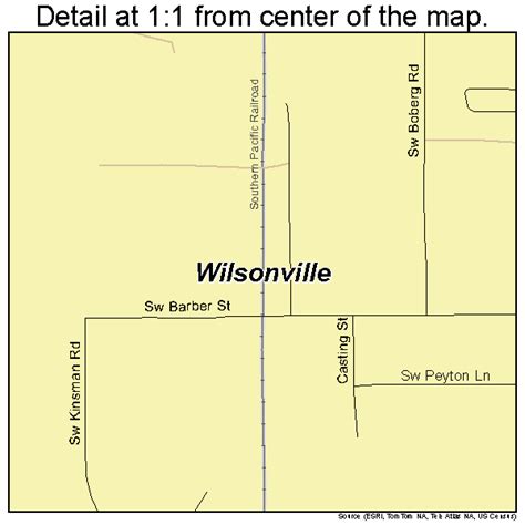 Wilsonville Oregon Street Map 4182800