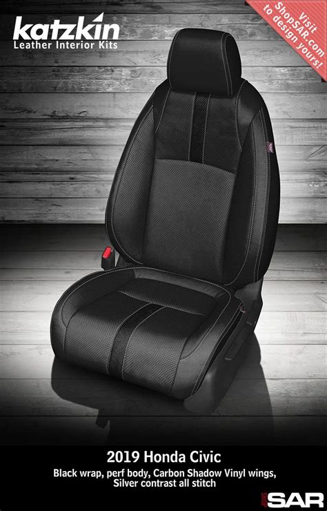 Katzkin Leather | Custom Car Seat Upholstery | Auto Interior | Honda civic seat covers, Car seat ...