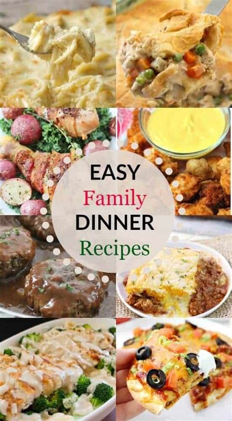 Easy Family Dinner Recipes That You Family Will Actually LOVE!