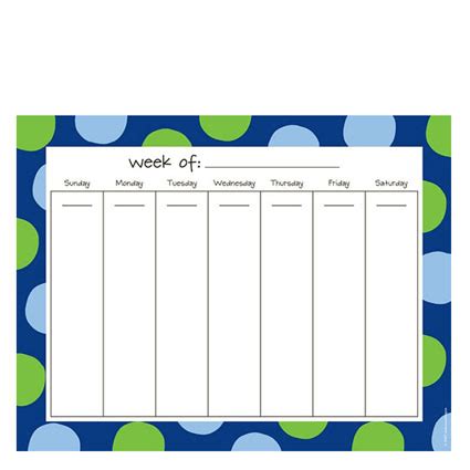 Weekly Schedule Notepad Review (from TheOrganizedParent.com) - ToBeThode