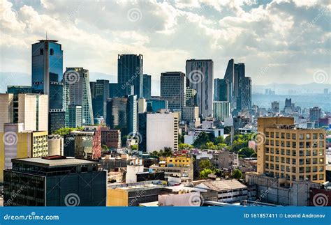 Skyline of the Business District of Mexico City Editorial Photo - Image of cdmx, latin: 161857411